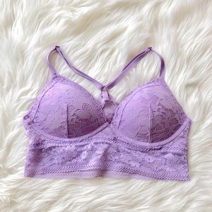 Victoria's Secret lavender purple lace bralette